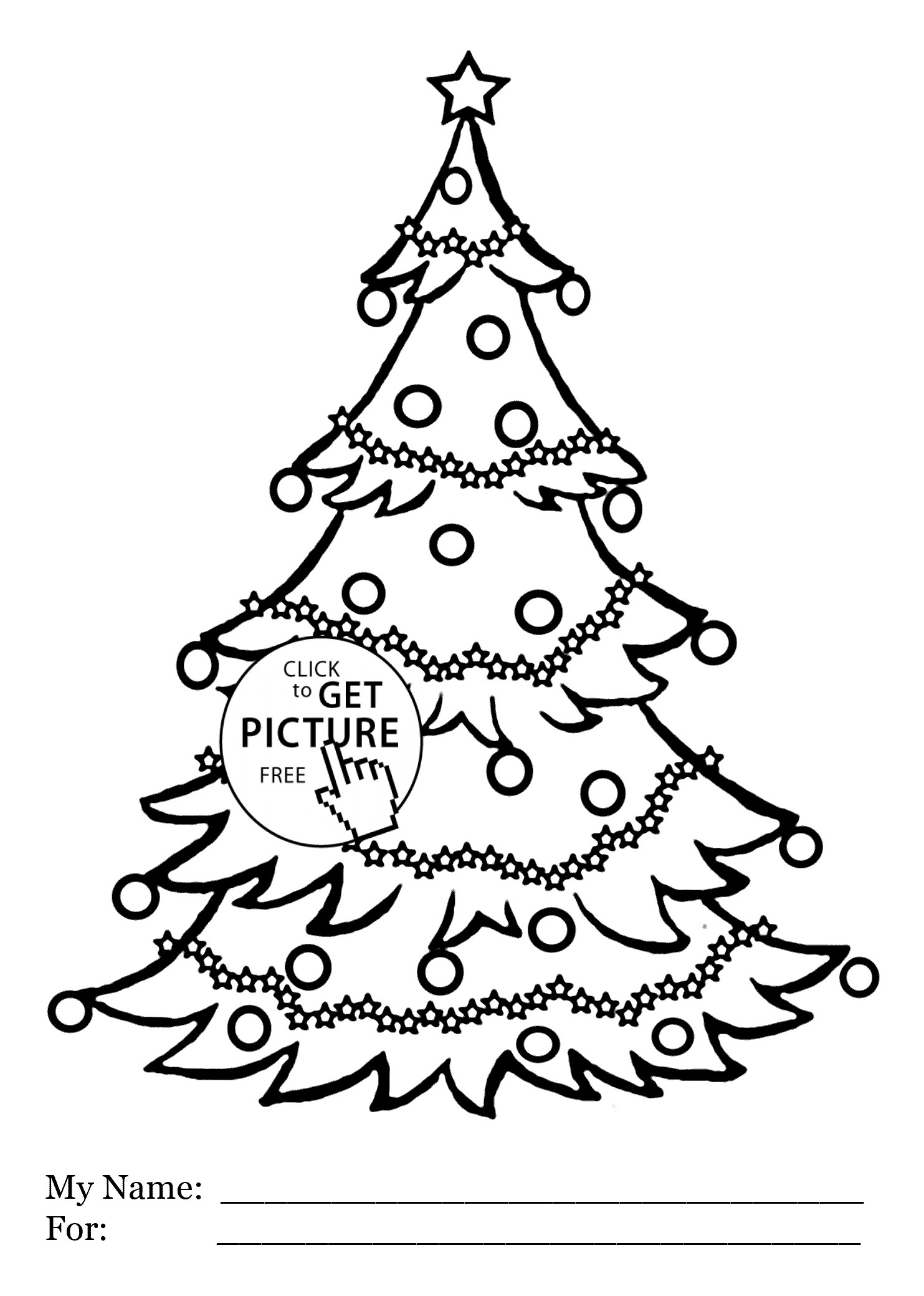 Christmas Tree Coloring Pages Free Printable at GetColorings.com | Free ...