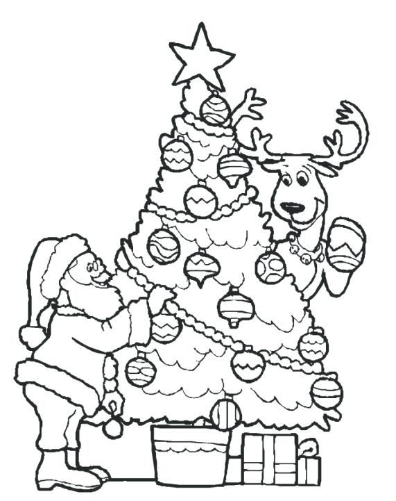 571x721 Christmas Tree Coloring Pages Online