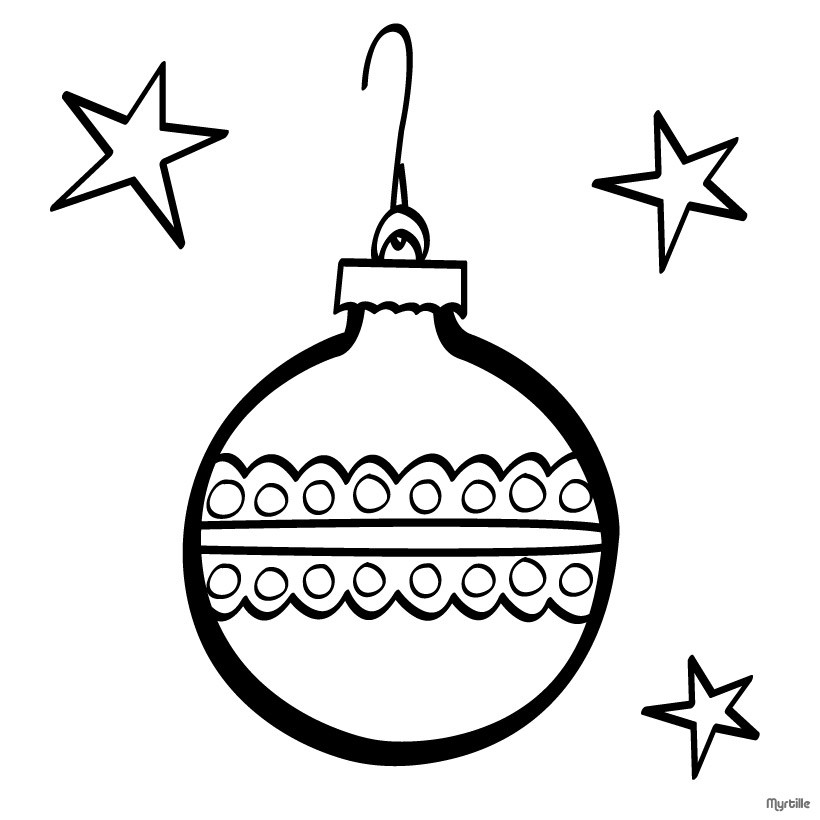 Xmas Tree Vintage Ornaments Coloring Pages 820x820 Xmas Tree Vintage Ornaments Coloring Pages
