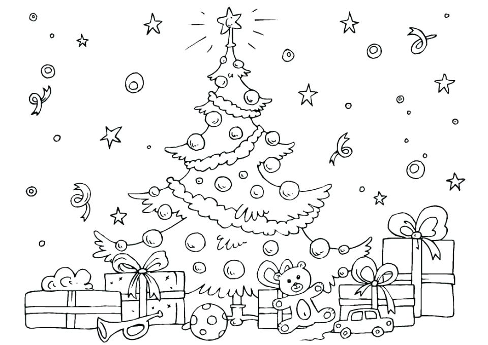960x680 Christmas Tree Coloring Pages Tree Get This Free Tree Coloring