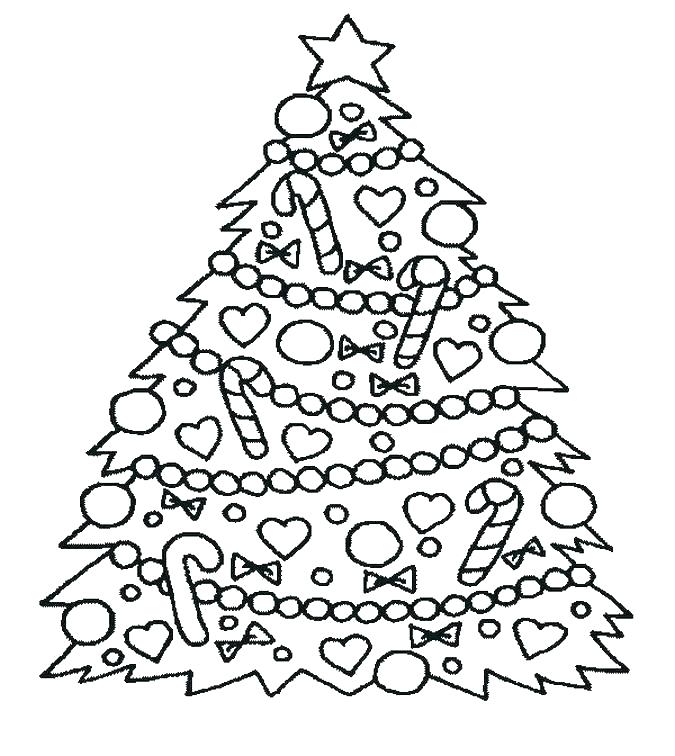 675x756 Christmas Tree Printable Coloring Page Printable Tree Coloring
