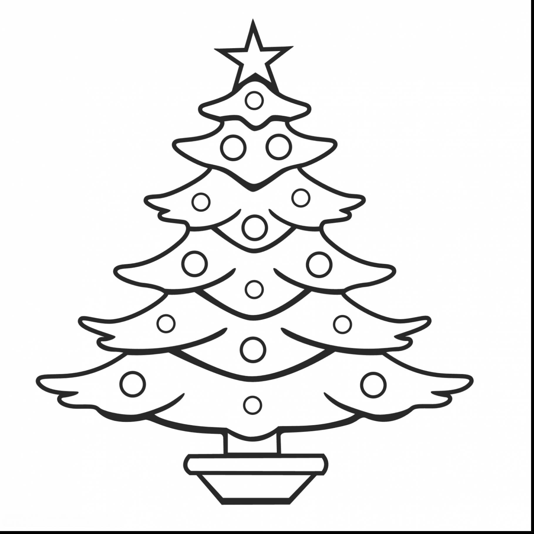 1819x1819 Coloring Pages Evergreen Trees Copy Remarkable Christmas Tree