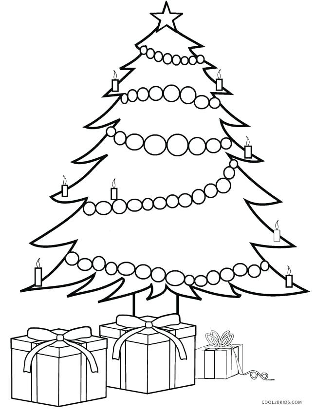 647x850 Christmas Gift Coloring Page Children Gifts And Tree Coloring Page