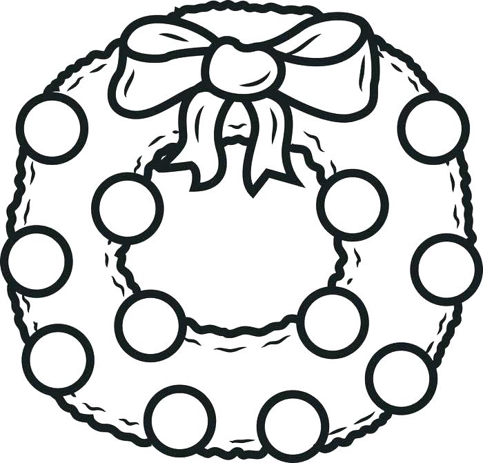 700x671 Wreath Coloring Wreath Coloring Page Coloring Pages Wreath