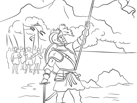 Christopher Columbus Coloring Page
