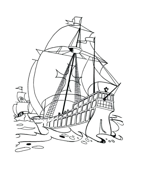 600x734 Columbus Day Coloring Pages