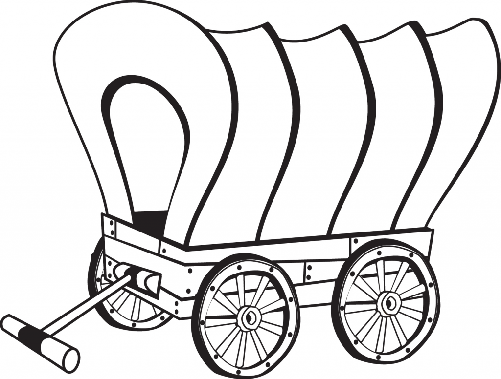 1024x776 Chuck Wagon Coloring Page