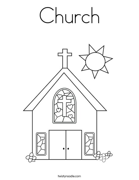 Church Coloring Page 468x605 Church Coloring Page