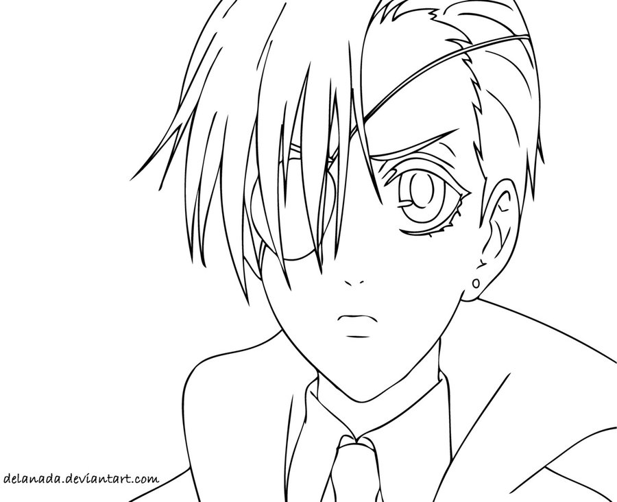 Ciel Phantomhive Coloring Pages at GetColorings.com | Free printable ...