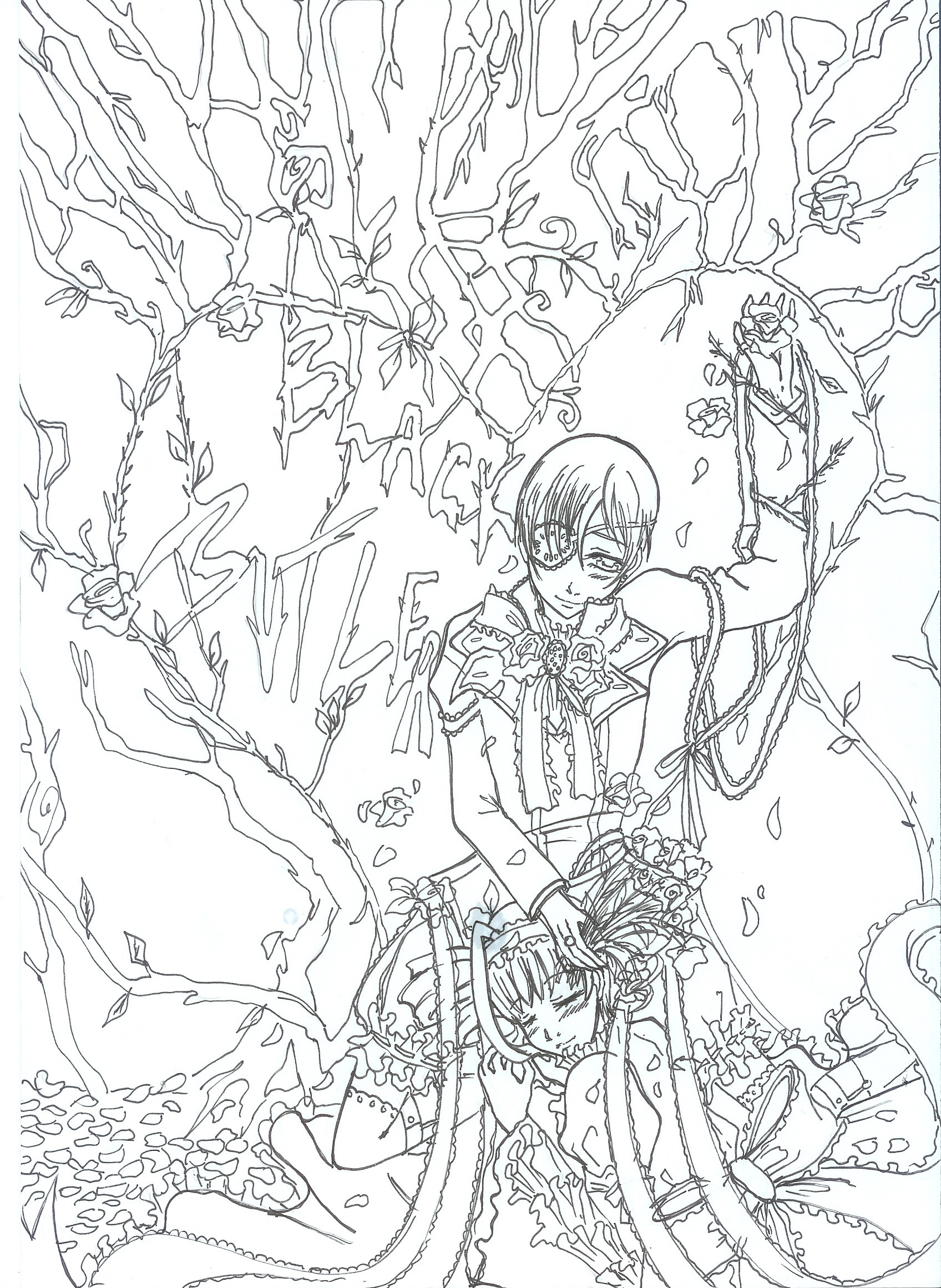 Black Butler Coloring Pages Gallery Of Sebastian 20 1696x2320 Black Butler Coloring Pages Gallery Of Sebastian 20