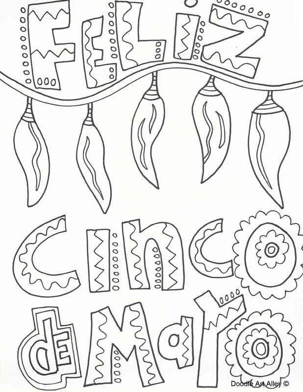 618x800 Cinco De Mayo Coloring Pages