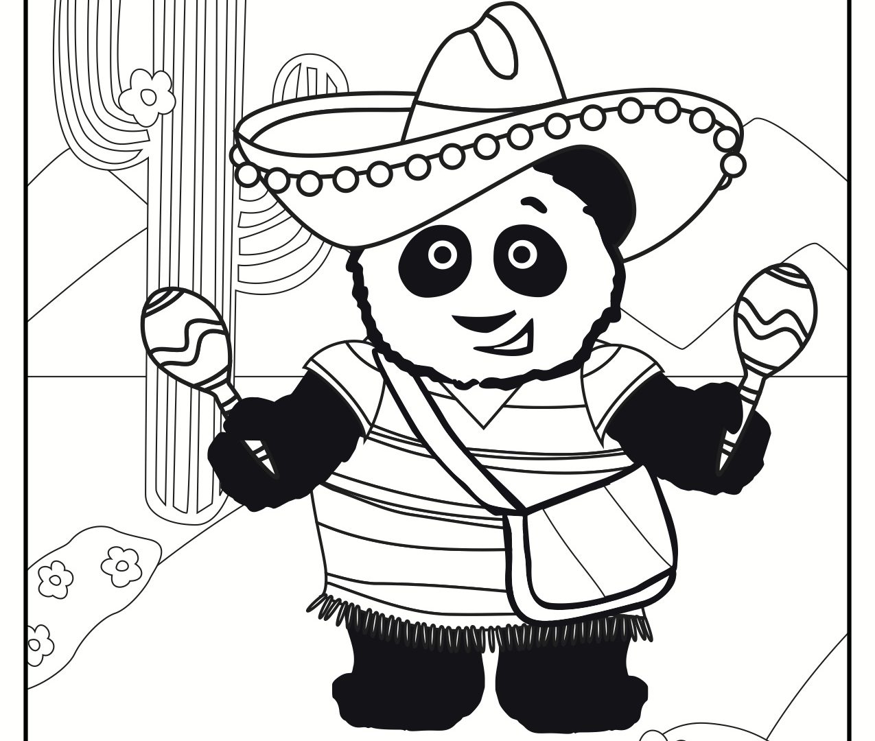 1275x1080 Cinco Mayo Holidays And Special Occasions Coloring Page De General