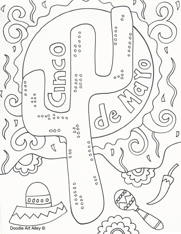 618x800 Cinco De Mayo Coloring Pages