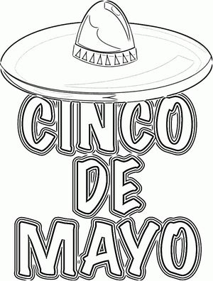 300x396 Free Printable Cinco De Mayo Coloring Pa Cinco De Mayo Coloring