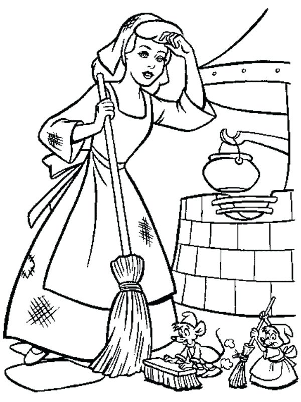 Cinderella Coloring Cleaning Her House In Coloring Page Cinderella 600x800 Cinderella Coloring Cleaning Her House In Coloring Page Cinderella