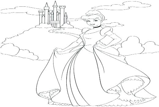 520x350 Cinderella Coloring Pages Disney Princess Coloring Pages Games