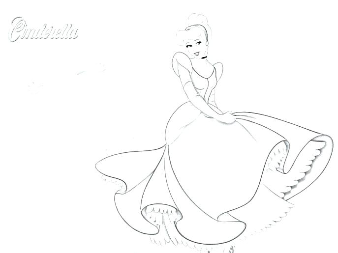 687x515 Cinderella Coloring Pages Disney Surprising Design Coloring Pages