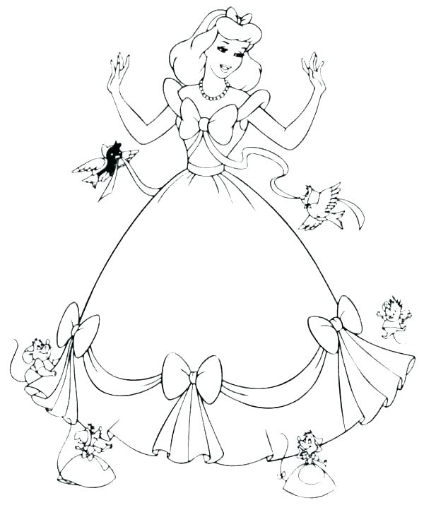 600x715 Cinderella Coloring Pages Free Free Coloring Pages Coloring Book
