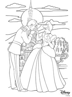 236x318 Disney's Cinderella Coloring Pages Cinderellas Wedding Coloring