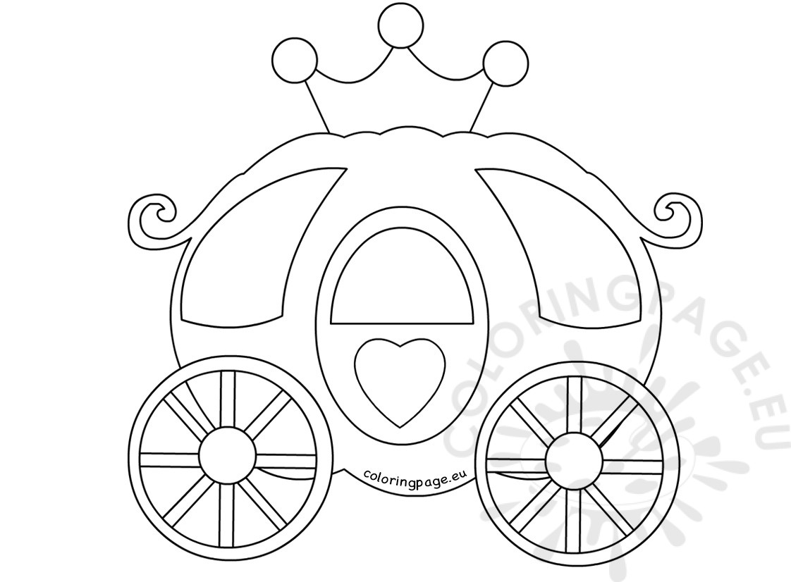 1122x826 Full Cinderella Carriage Coloring Page Activit