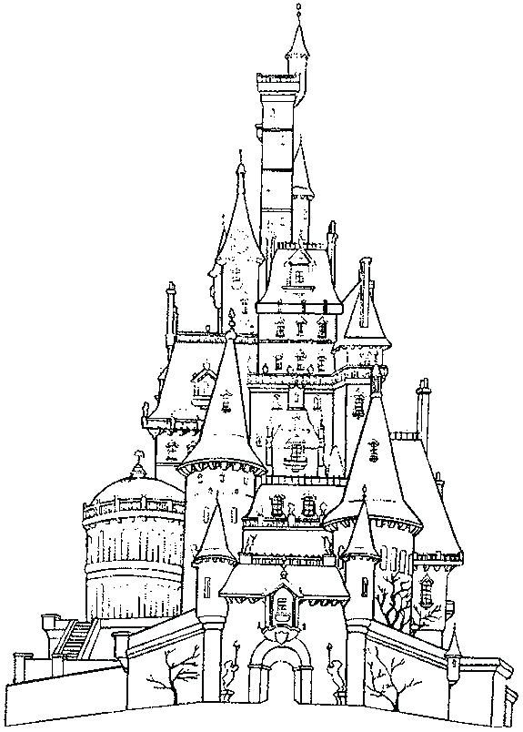 575x804 Disney Castle Coloring Page Castle Coloring Pages Castle Coloring