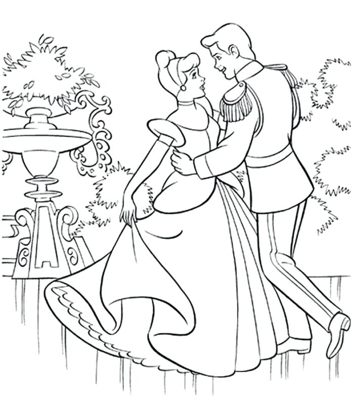 700x791 Carriage Coloring Pages Dancing With Prince In The Garden Coloring