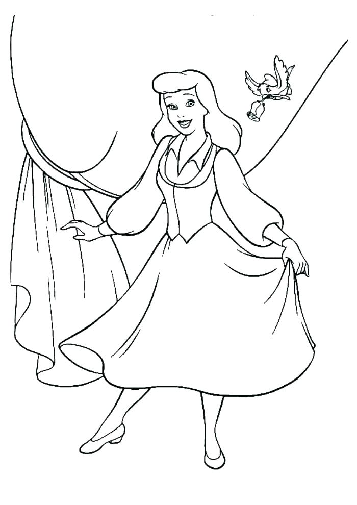 Cinderella Coloring Page 700x990 Cinderella Coloring Page
