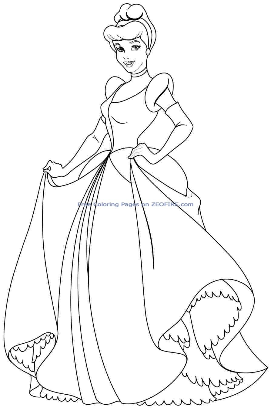 894x1344 Amazing Of Best Cinderella Coloring Pages Free Electic Ha