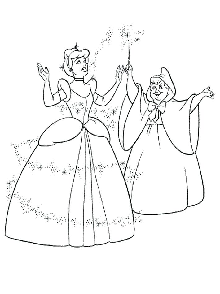 710x950 Cinderella Coloring Pages Games Cinderella Color Pages Pages