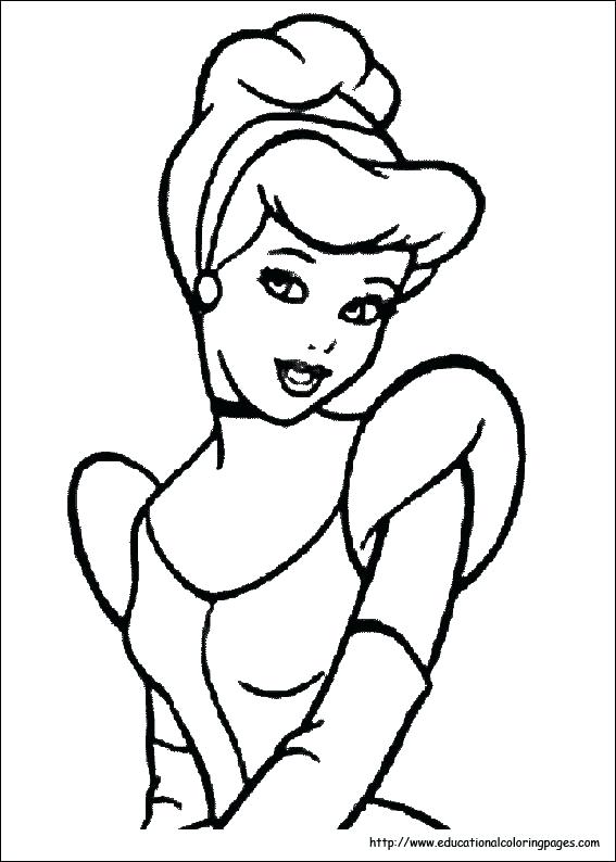 Cinderella Coloring Pages Pdf