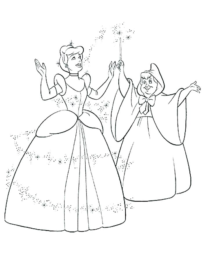 710x950 Cinderella Coloring Pages Printable Kids Coloring Coloring Page