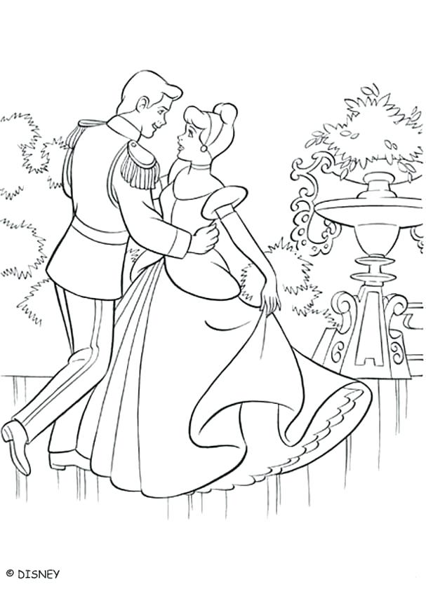 607x850 Free Cinderella Coloring Pages Majestic Coach Ball Coloring Page