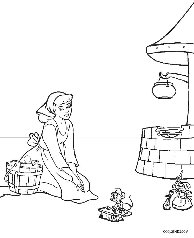 750x920 Free Printable Cinderella Coloring Pages For Kids Cool2bkids