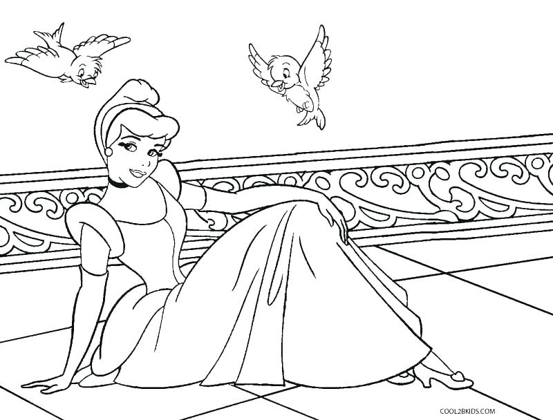800x608 Cinderella Coloring Pages To Print Optimalmining.club