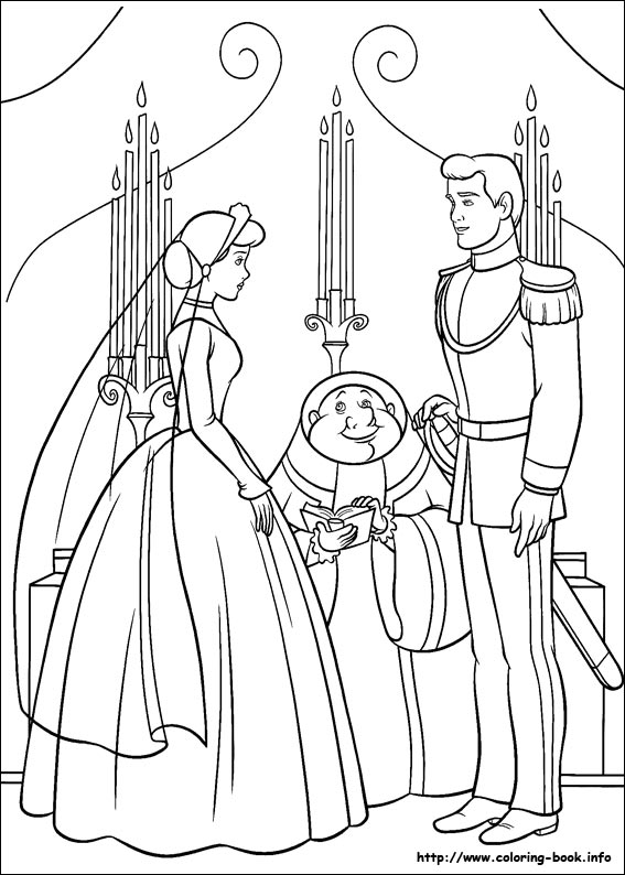 567x794 Cinderella Coloring Book 6