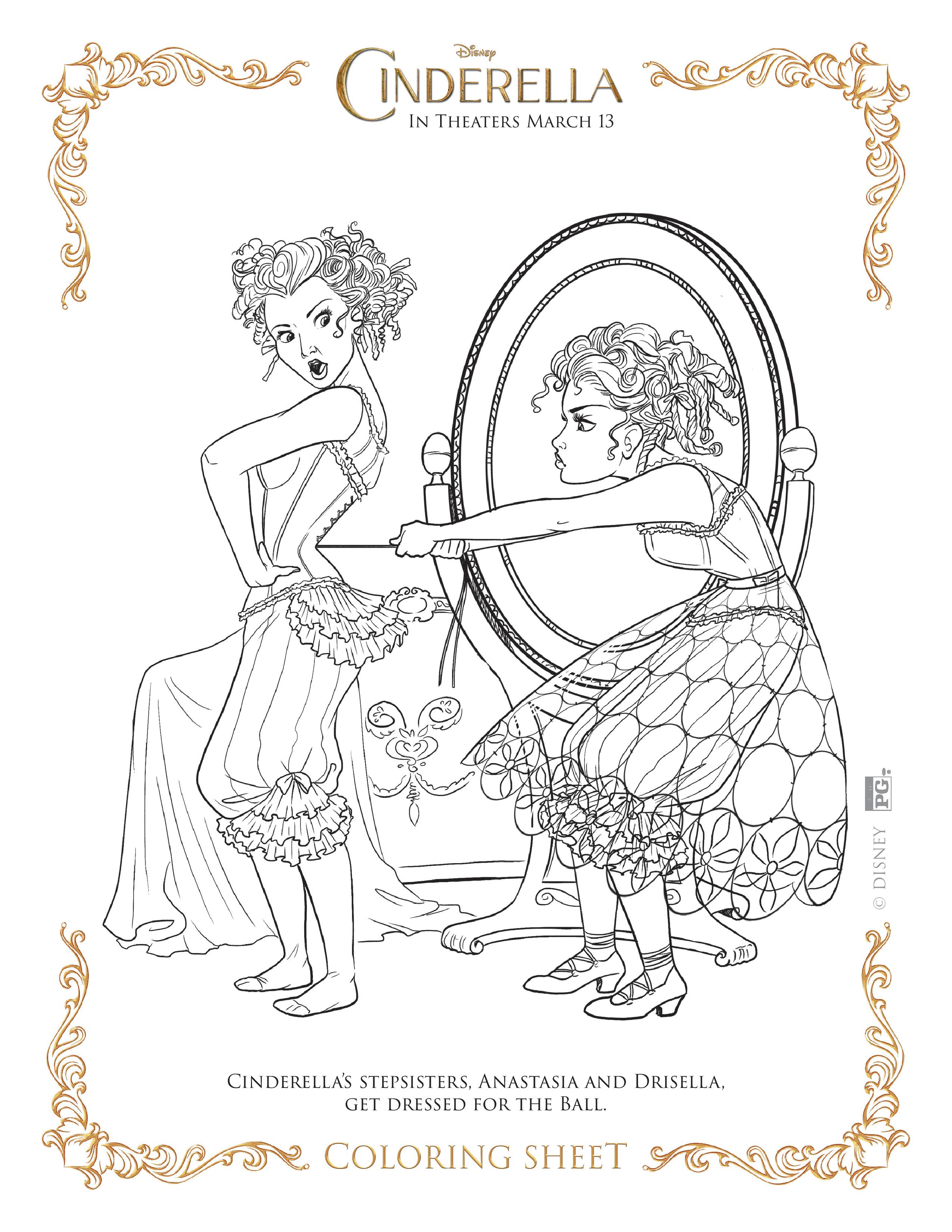 Cinderella Coloring Pages 64 Throughout 8 2550x3300 Cinderella Coloring Pages 64 Throughout 8