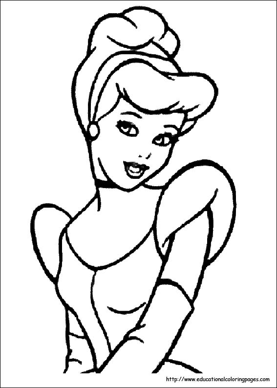 Cinderella Disney Coloring Page Free Download 567x794 Cinderella Disney Coloring Page Free Download