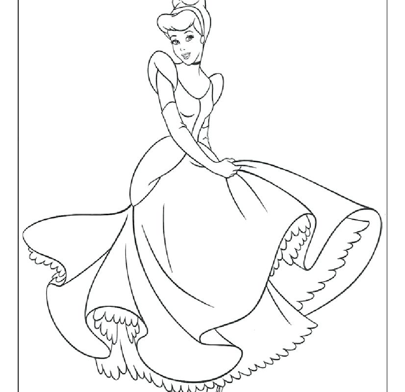 Cinderella Face Coloring Pages at GetColorings.com | Free printable ...