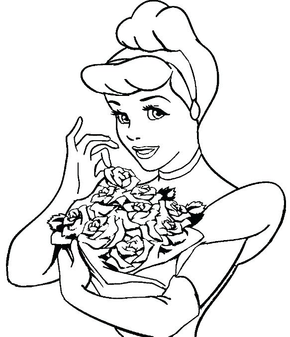 583x678 Cinderella Coloring Pages To Print