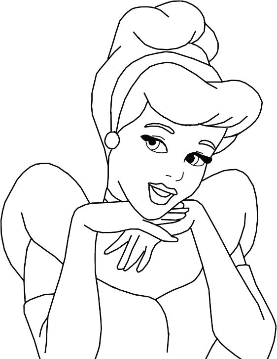 562x726 Cinderella Coloring Pages 360coloringpages