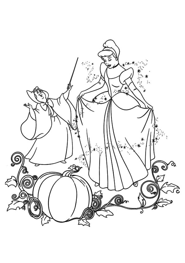 Cinderella Coloring Sheets For Kids 595x842 Cinderella Coloring Sheets For Kids