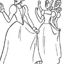 Cinderella With The Fairy Godmother Coloring Pages 220x220 Cinderella With The Fairy Godmother Coloring Pages