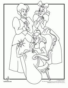 Fairy Godmother Helps Cinderella Coloring Pages Paper Toys 231x300 Fairy Godmother Helps Cinderella Coloring Pages Paper Toys