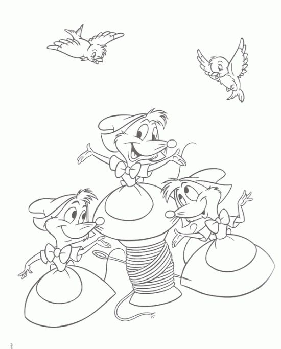 Cinderella Free Printable Coloring Pages