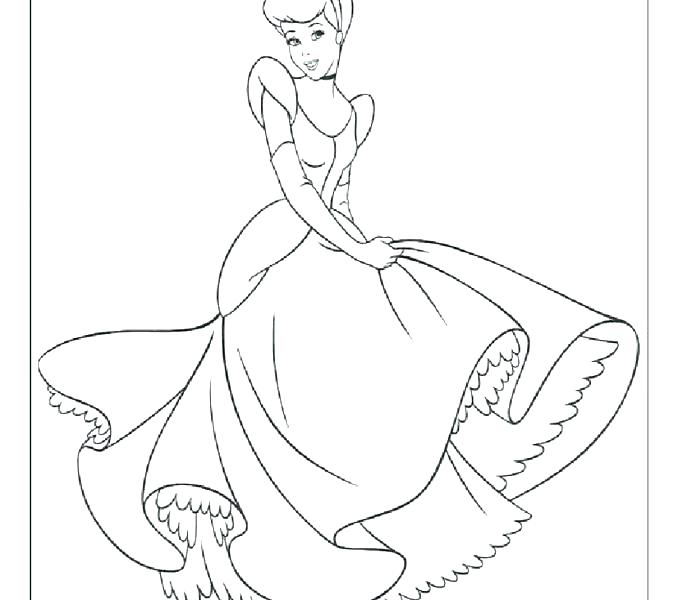 678x600 Cinderella Printable Coloring Pages Printable Coloring Pages