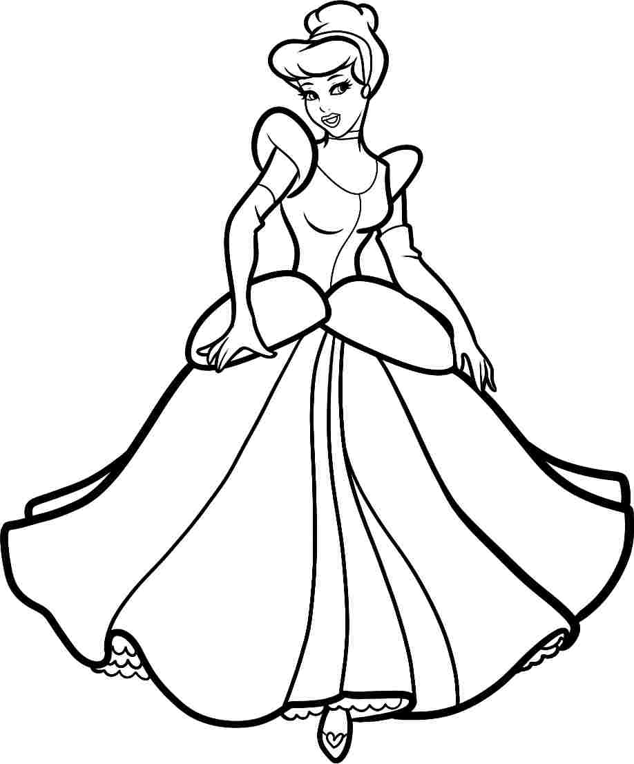 918x1106 Free Printable Cinderella Coloring Pages For Kids And