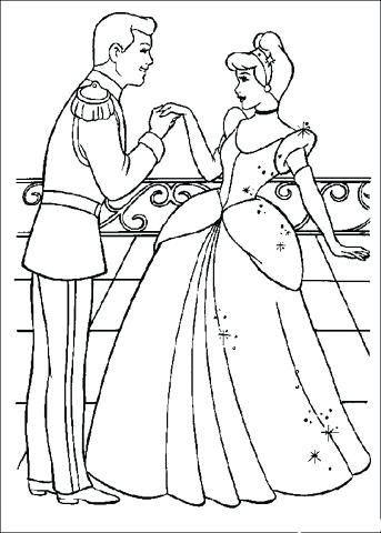 343x480 Cinderella Coloring Pages To Print