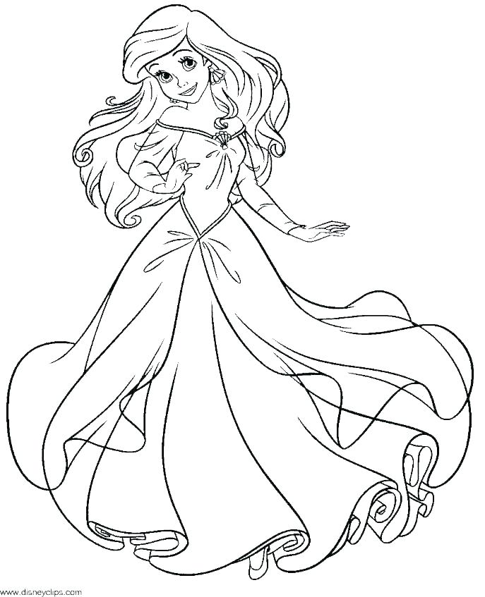 687x847 Cinderella Coloring Pages Free Printable Coloring Pages 8 Color