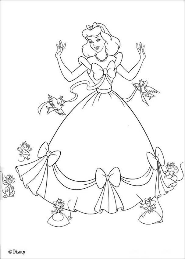 Cinderella Coloring Book 6 607x850 Cinderella Coloring Book 6
