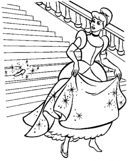 Cinderella Glass Slipper Left Coloring Pages Coloring Pages 418x525 Cinderella Glass Slipper Left Coloring Pages Coloring Pages